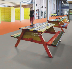 Forbo Marmoleum Solid Concrete 3712-371235 orange shimmer фото 3 | FLOORDEALER